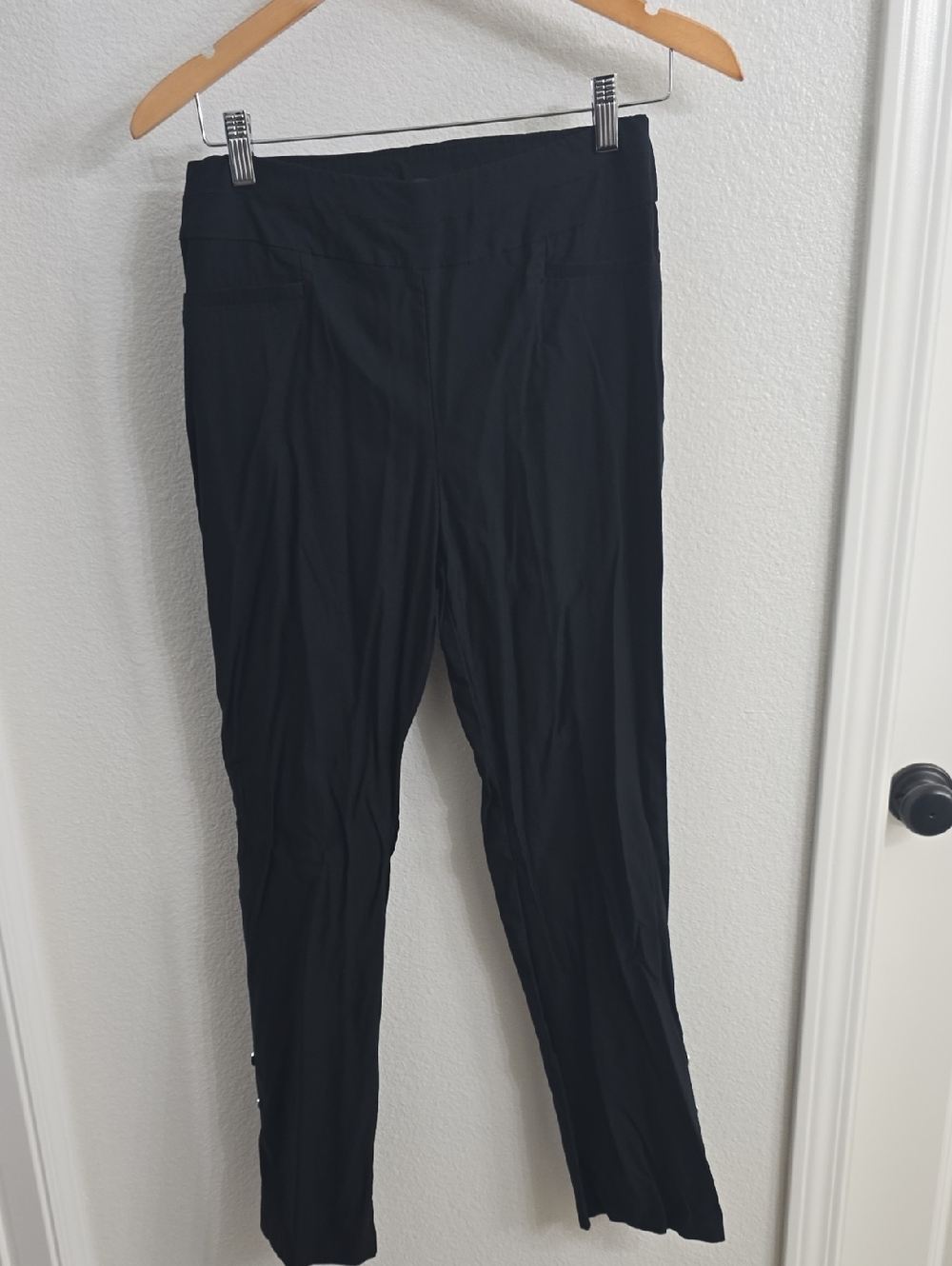 New York & Company Black Women's Stretch Pull-On Trousers